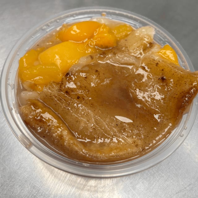 Peach cobbler.